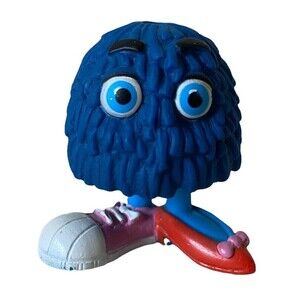 Happy Meal Blue Fry Guy with Mixed Shoes 2 inch Toy Figure 1989 McDonalds